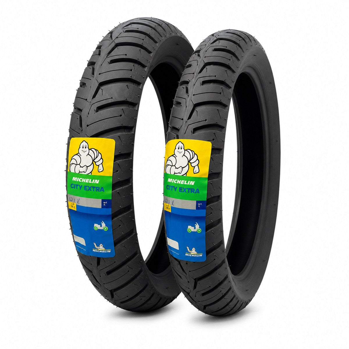 Coppia Michelin 100/80-16 + 110/80-14 City Extra