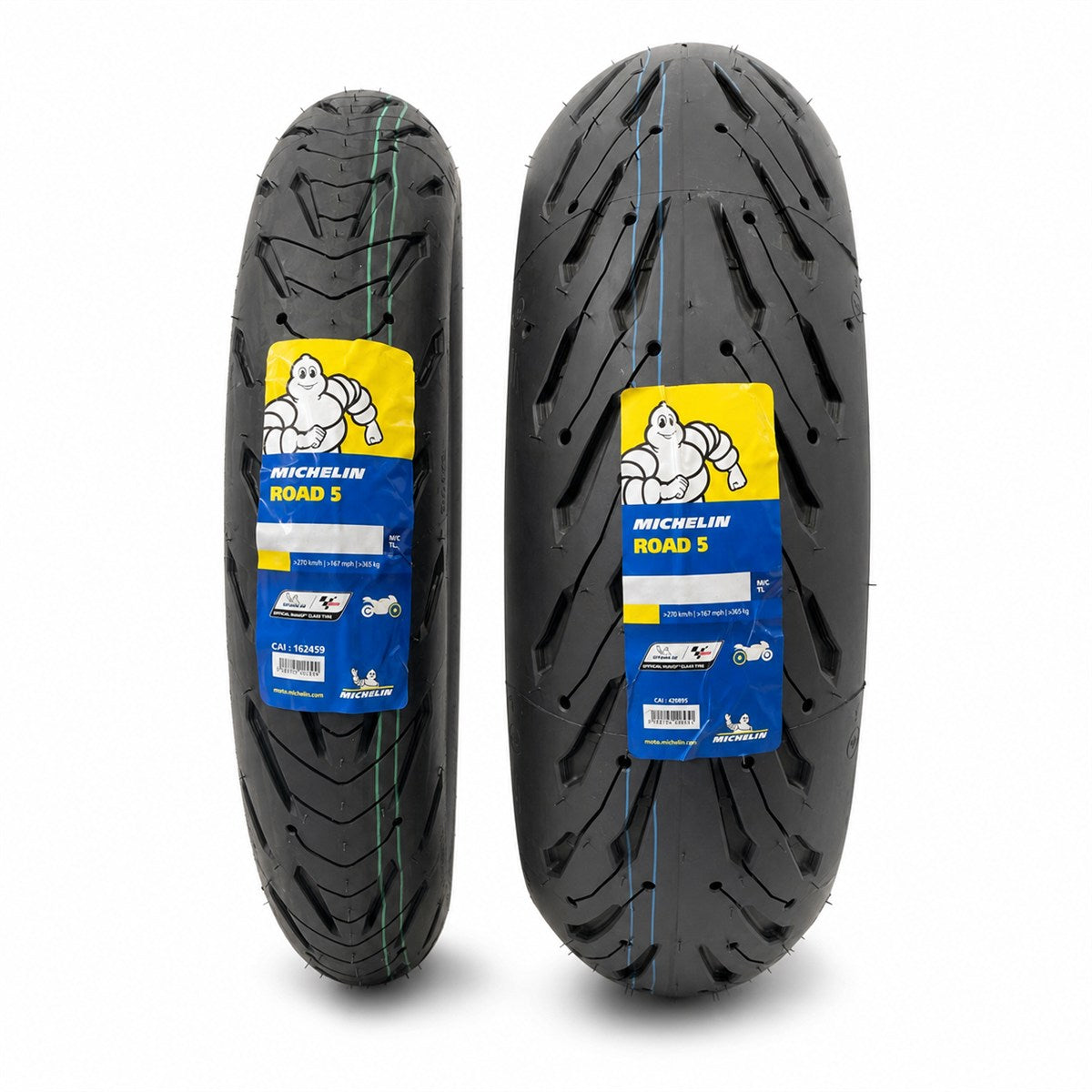 Coppia Michelin 120/70 ZR 17 58W + 190/55 ZR 17 75W ROAD 5