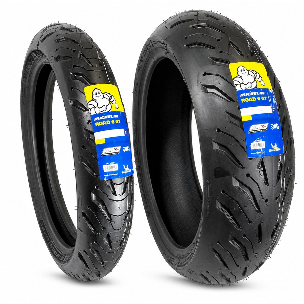 Coppia Michelin 120/70 ZR17 58W + 180/55 ZR17 73W ROAD 6 GT